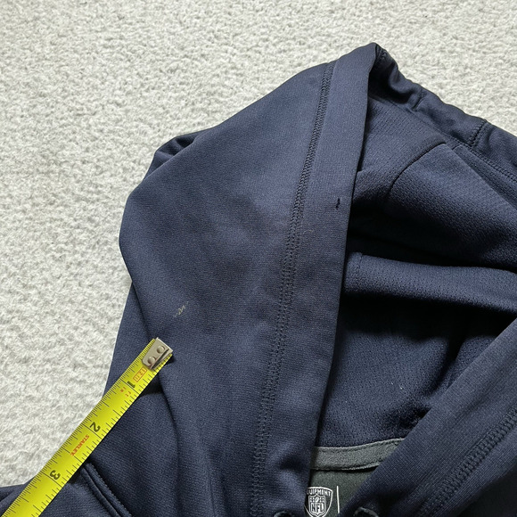 Chicago Bears Hoodie Mens Large Nike Pullover Sweatshirt NFL Football Therma Fit - Picture 3 of 13